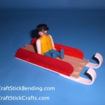 Craft Stick Playmobil Sled