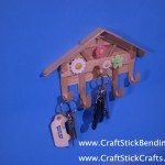 Craft Stick Key Rack