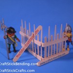 Craft Stick Fence