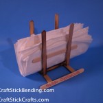 Popsicle Stick Napkin Stand