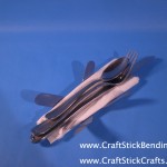 Craft Stick Silverware Holder