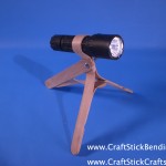 Craft Stick Flashlight Stand