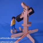 Craft Stick Telescope Stand