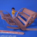 Craft Stick Toy Bench