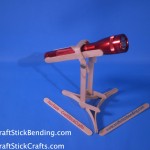 Popsicle Stick Flashlight Stand