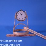 Craft Stick Clock Stand