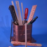 Craft Stick Desk Organizer