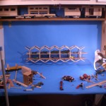 Popsicle Stick Double Decker Bridge Photo Shoot