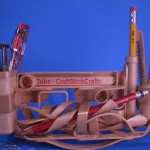 Craft Stick Desk Organizer