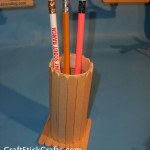 Popsicle Stick Pencil Holder