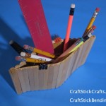 Popsicle Stick Pencil Holder