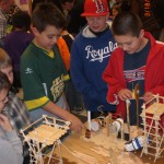 Craft Stick Engineering Table At Peter Kirk Elementry School 2012